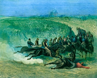 Derby vittoriano a Tattenham Corner da Gustave Dore